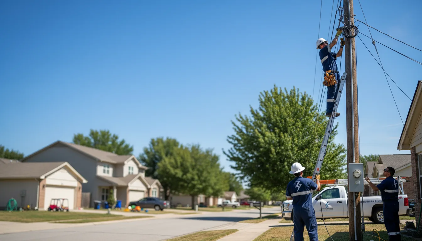 Residential electrician providing installation services in Victor, IA